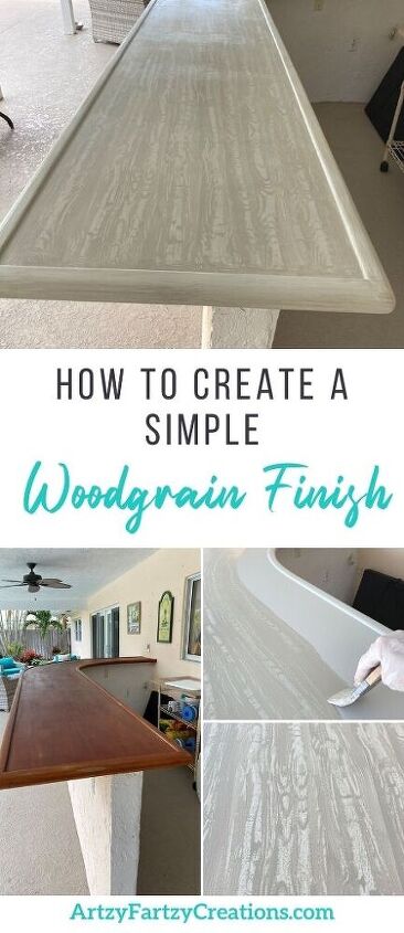 how to create a simple wood grain finish