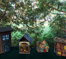 how to make a diy log fairy house that looks like magic, DIY fairy houses in a Fairy Forest