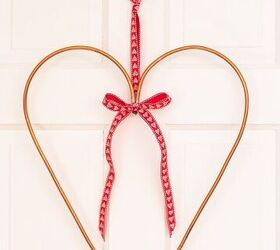 Upcycled Copper Pipe Heart Wreath