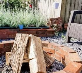 how to make a fire pit with leftover bricks