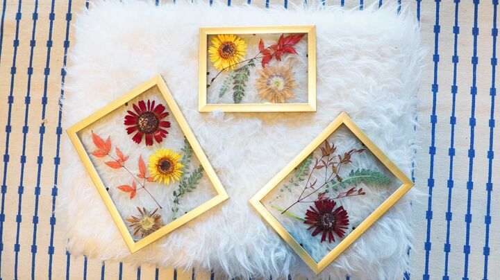 s 20 cute ways to welcome spring next month, Framed dried flowers