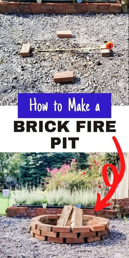 how to make a fire pit with leftover bricks