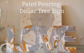 Pintando: Letrero de amor de Dollar Tree