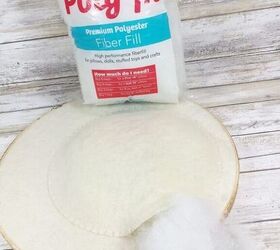 Use stuffing, felt, and an embroidery hoop to make your door cuter in 30 minutes