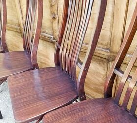 10 ways to upgrade your ugly chairs instead of throwing them out, Embrace the wood warmth with stain