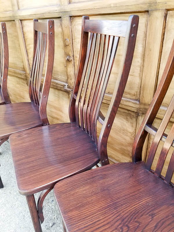 10 ways to upgrade your ugly chairs instead of throwing them out, Embrace the wood warmth with stain
