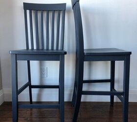 10 ways to upgrade your ugly chairs instead of throwing them out, Add some drama with a darker paint color