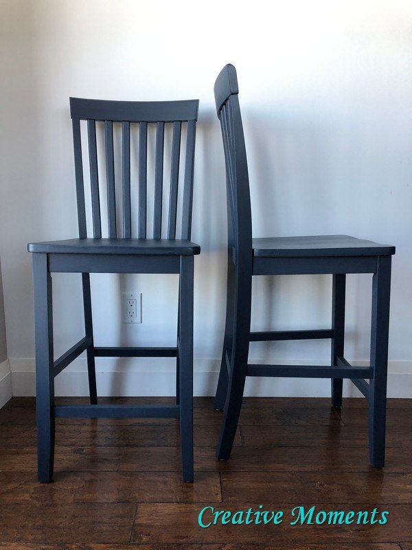 10 ways to upgrade your ugly chairs instead of throwing them out, Add some drama with a darker paint color