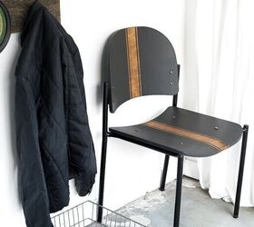 10 ways to upgrade your ugly chairs instead of throwing them out, Add a grain sack stripe