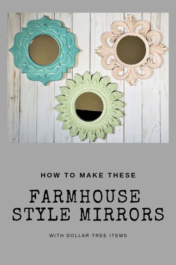 dollar tree mirrors transformed into farmhouse style elegance