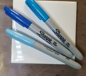 how to make sharpie marker drink coasters, Sharpie Markers and tiles