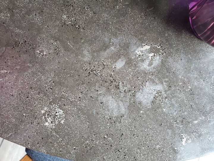 q blue stone kitchen table stains