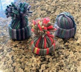 Mini Yarn Hats- Upcycled Toilet Paper Roll "Jersey Girl Knows Best"