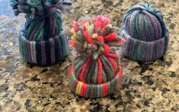 Mini Yarn Hats- Upcycled Toilet Paper Roll "Jersey Girl Knows Best"