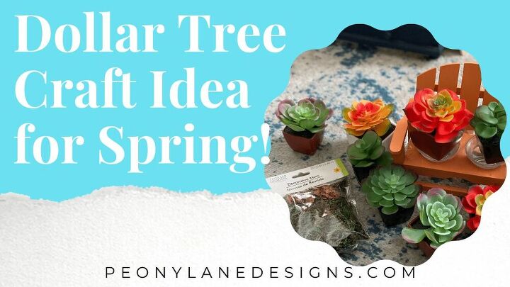 ideia de artesanato dollar tree para a primavera