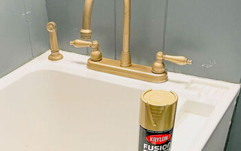 How-To Spray Paint a Bathroom Faucet
