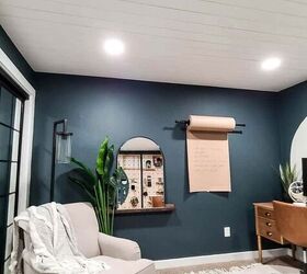 Shiplap Ceiling Tutorial To Cover Textured or Popcorn Ceilings