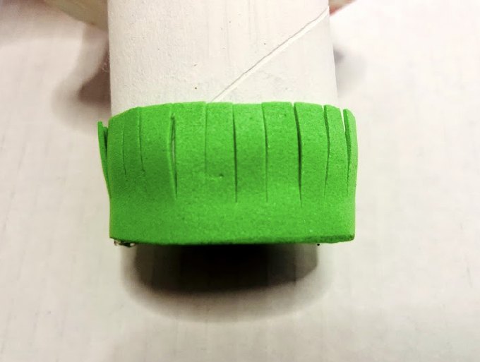 manualidad de setas en rollo de papel higinico