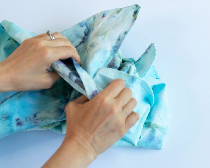 costure uma almofada de corante de gelo diy