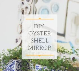 how to make a oyster shell mirror