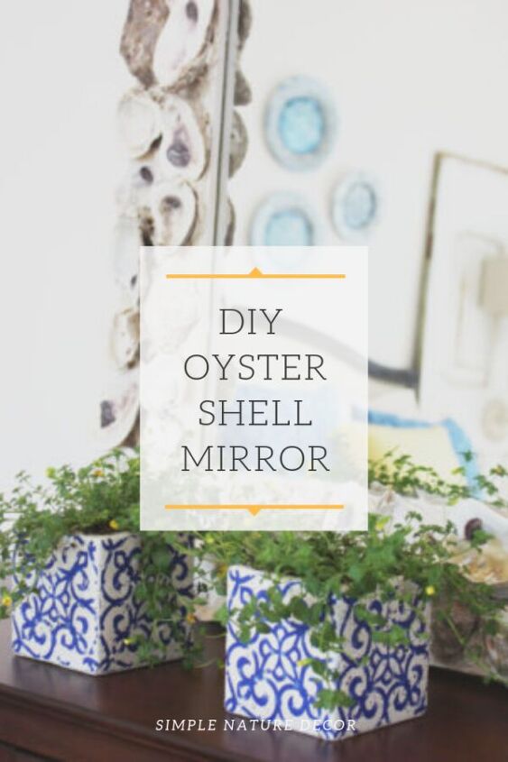 como hacer un espejo de concha de ostra