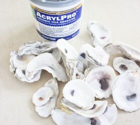 Start saving up your oyster shells to copy this chic, coastal idea
