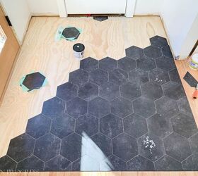 how to install groutable vinyl floor tile