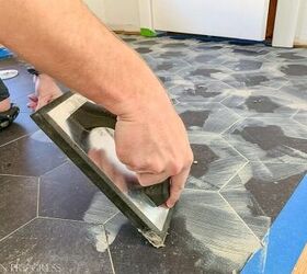 how to install groutable vinyl floor tile, float vinyl tile grout