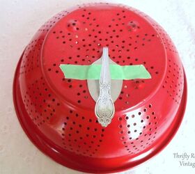 She glues a spoon to a strainer for an outdoor update we never imagined