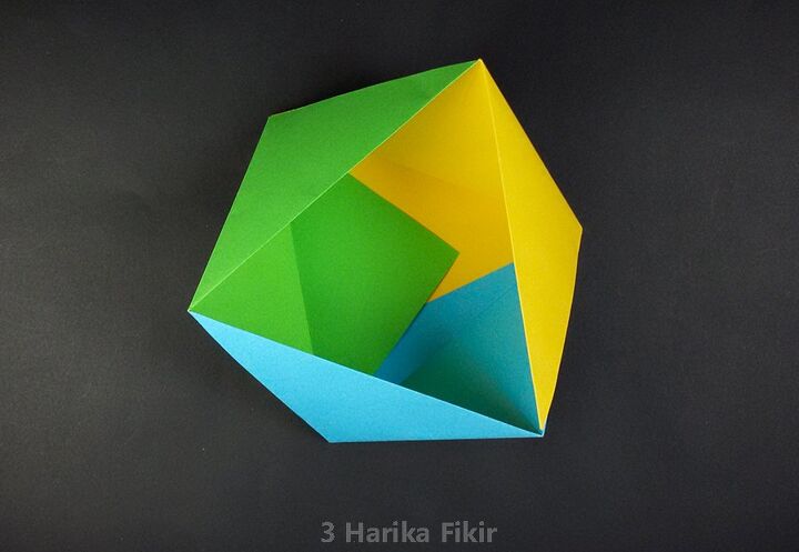 15 formas inteligentes de eliminar por fin todo el desorden, Caja organizadora de origami sin pegamento