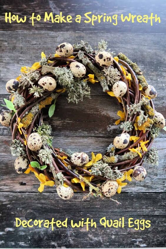 how to make a pretty easter egg wreath