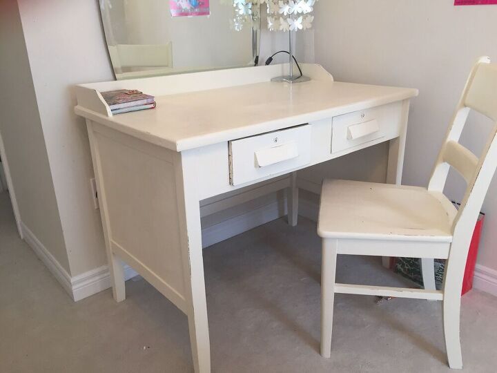 everyone needs an amazing desk, Shabby Chic 1930 s Teachers Desk and Chair