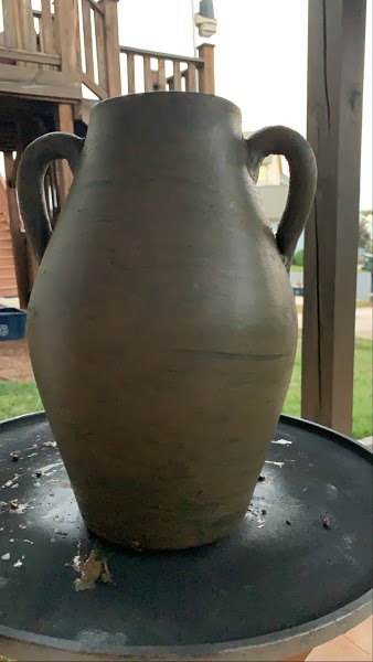 diy aged vase