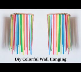 Idea de decoración de habitaciones con colgantes de colores