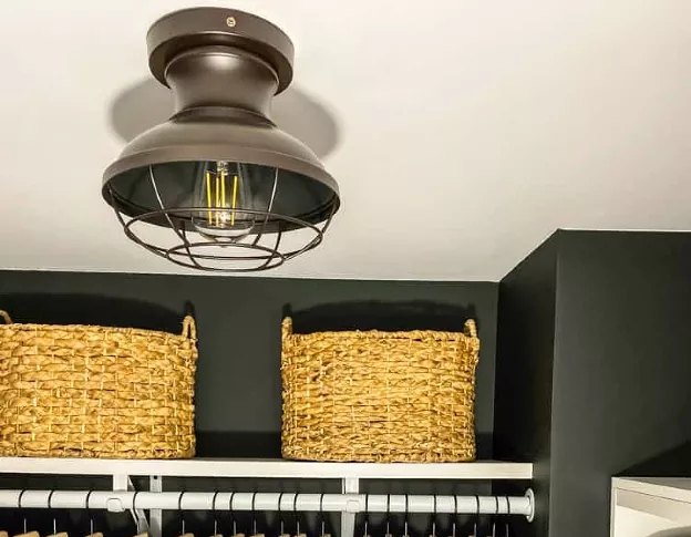 s 16 crazy cool ways people are upgrading their closet space, Her new more attractive light fixture