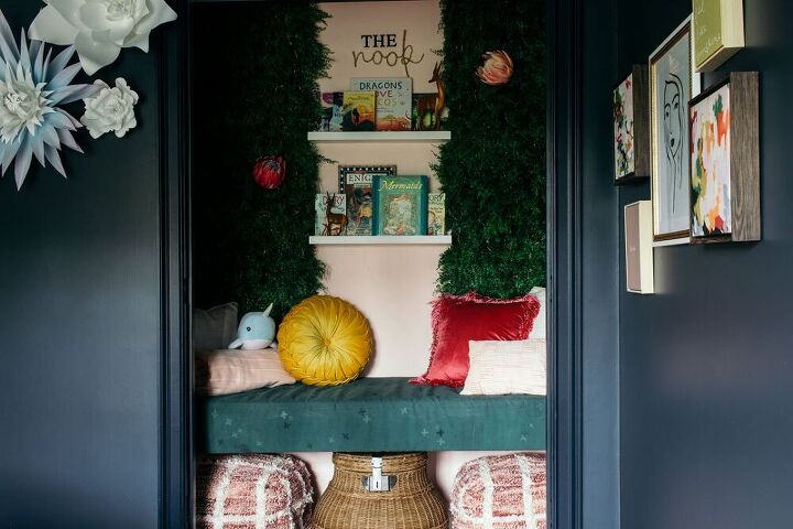 s 16 crazy cool ways people are upgrading their closet space, Her closet turned reading nook