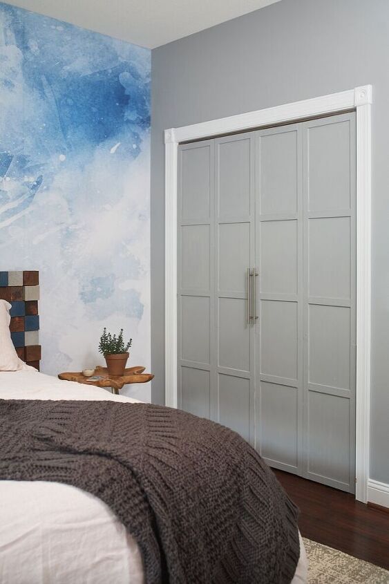 s 16 crazy cool ways people are upgrading their closet space, These textured closet doors