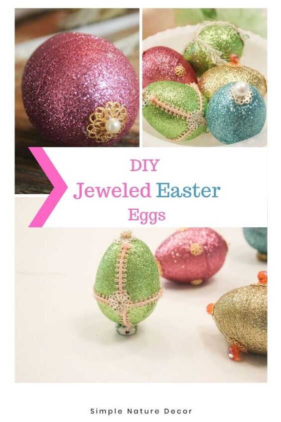 how to make jeweled easter eggs
