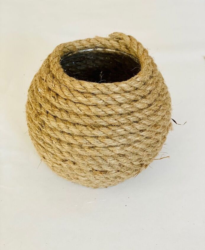 nautical rope vase