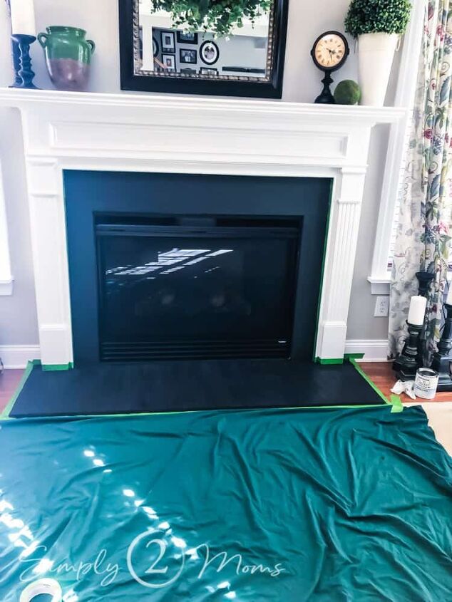 how to paint a marble fireplace surround with chalk paint