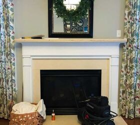 how to update a fireplace mantel with trim