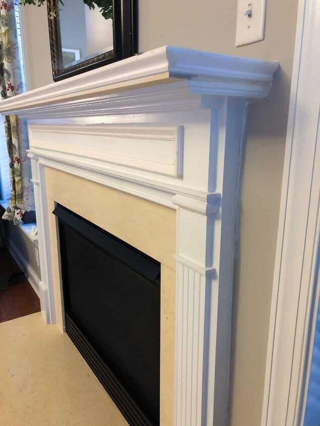 how to update a fireplace mantel with trim