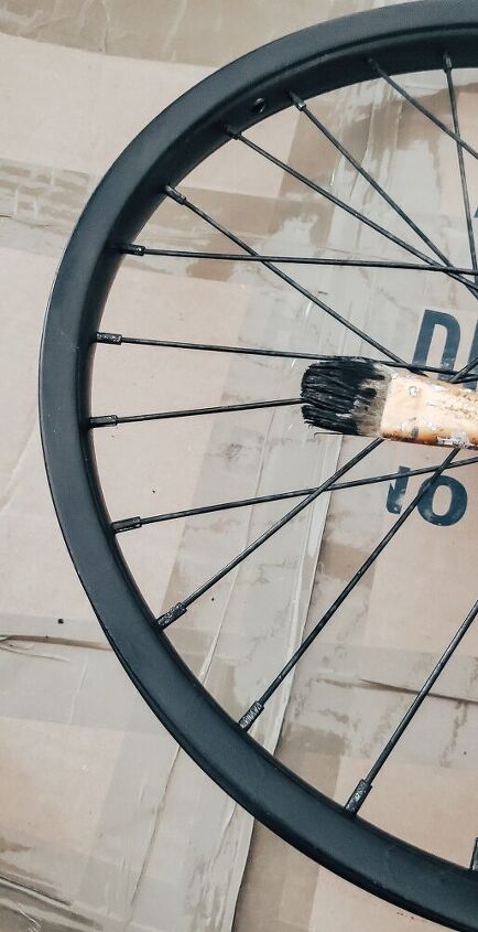 guirnalda de ruedas de bicicleta de bricolaje