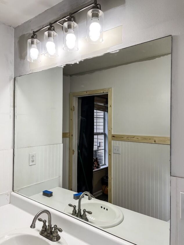 updating a builder grade mirror the easy way