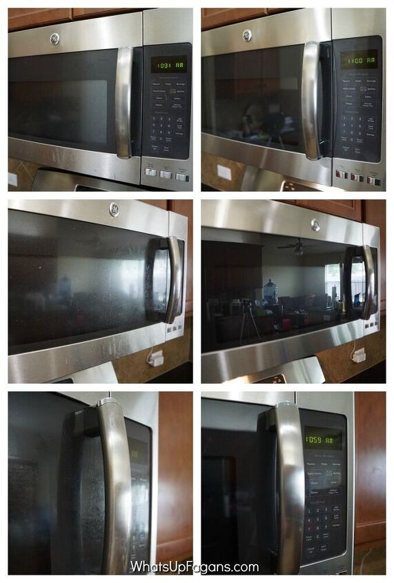 post, Here s the Before and After of cleaning my stainless steel microwave