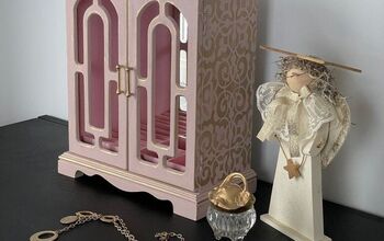  Caixa de Jóias Princesa Perfeita Rosa e Dourada