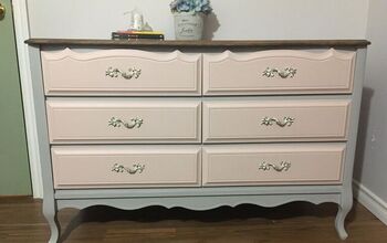 French Style Dresser in Grey and Blush