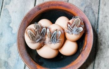  Ovos de páscoa de penas DIY: decoração de páscoa estilo fazenda rústica fácil