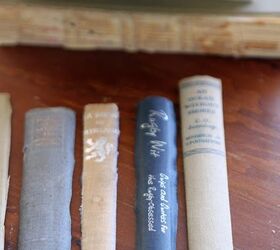 Use the spines of old books to create a secret storage spot