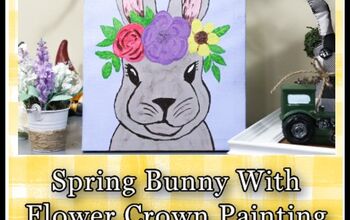  Pintura de coelho de decoração de primavera fácil | Pintura Fácil de Coelhinho da Páscoa
